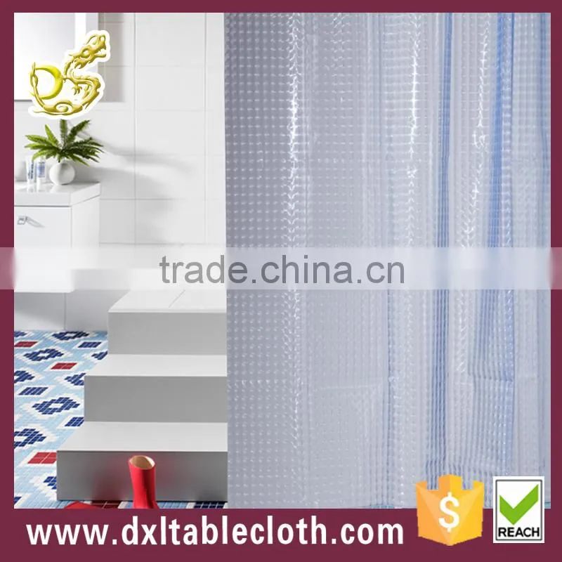 2015 simple design peva household and hotel use shower curtain