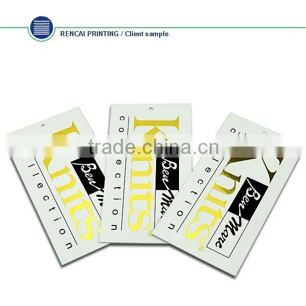 China Fashion Design CUstom Eco-Friendly Paper Clothing Hang Tag