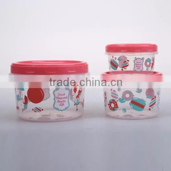 250+500+1000ML plastic pp lunch box vegetable and fruit fresh keeping box