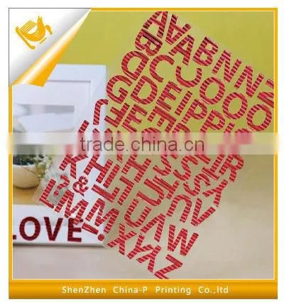 Pop-up sticker DIY hobby alphbet education of shining light