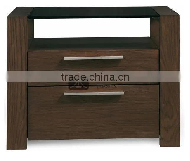 NI-199 Glass Top Bed Eed Cabinet