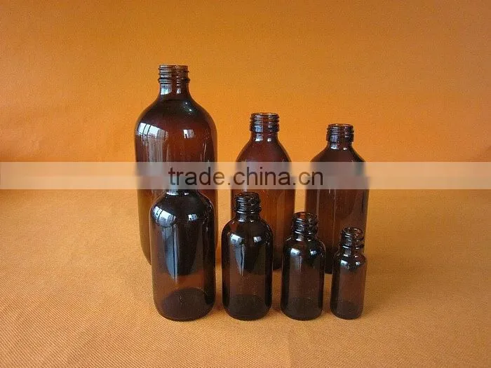 15ml 30ml 60ml 120ml 240ml 480ml amber glass boston bottle