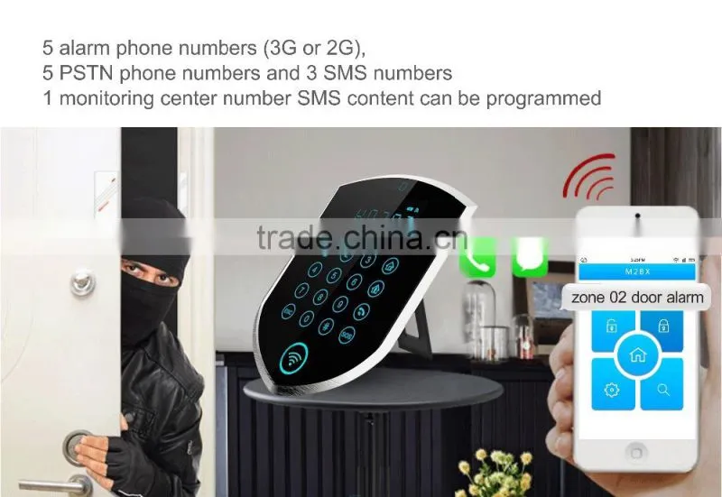 China Factory OEM/ODM GSM security wireless 3G smart security alarm system YL-007WM2