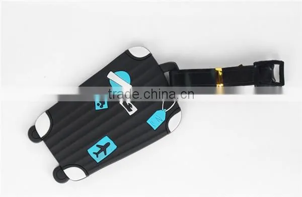Assorted Custom Types of Promotional Gift Custom Logo Soft PVC Luggage Tag