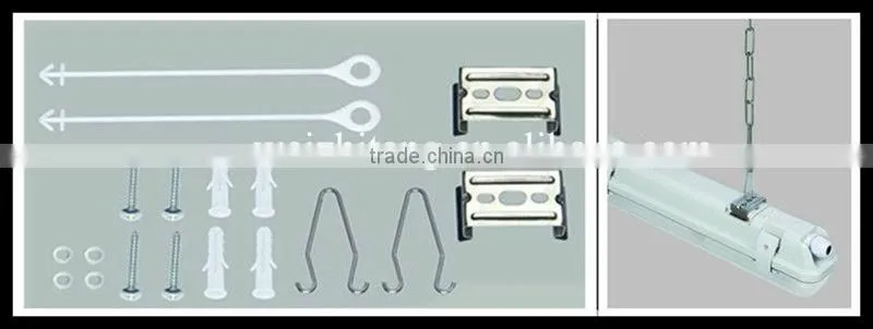 t8/t5 fluorescent hanging light fixtures IP65 waterproof CE