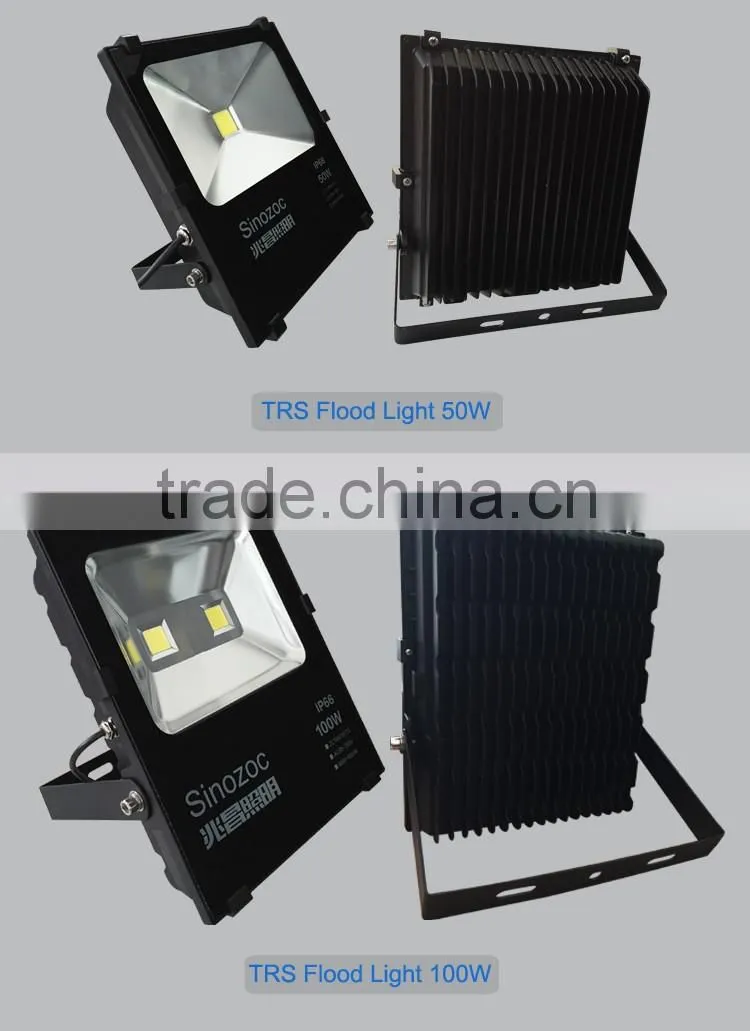 Sinozoc Hot selling Aluminum housing IP66 waterproof outdoor led flood light led floodlighting outdoor fixture