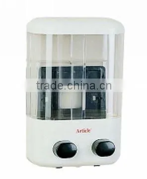 500ML White ABS Two Reservoirs Soap Dispenser