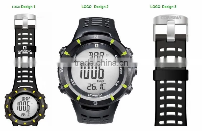 New Stylish 6 in1 Outdoor Sport Watches for Men Electronic Digital Altimeter Compass
