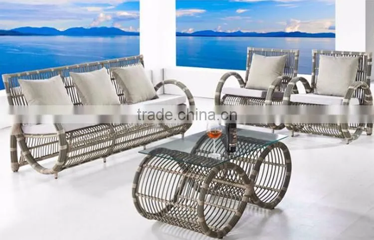 Good Quality wholesale Sofa Furniture Cheap Garden Outdoor Rattan Sofa Set