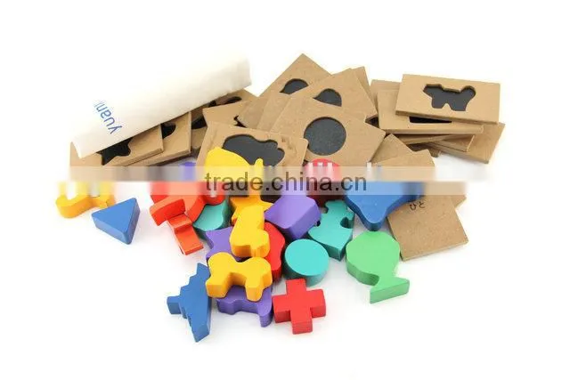 Wooden intelligent puzzle game toys for kids
