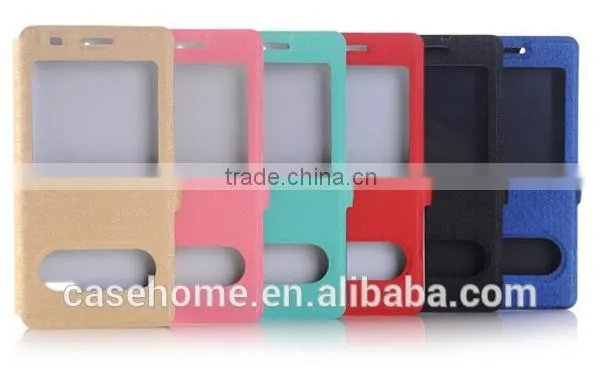 New Ultra Slim View Window Flip PU Leather Case Cover For Huawei Honor 4A