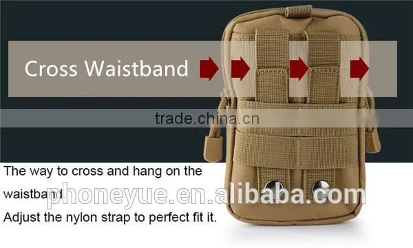 universal outdoor sports hip waist belt bag wallet purse bag with zipper for phone