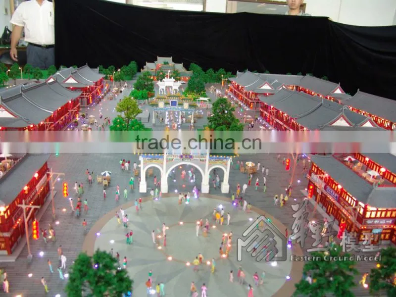 Architectural model/ miniature shipping mall scale model