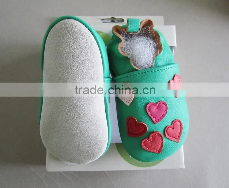 Fancy nice baby good quality gift leather shoes