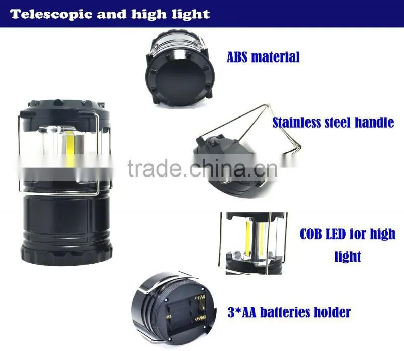 (120380) Emergency super bright COB led hand lantern with hook