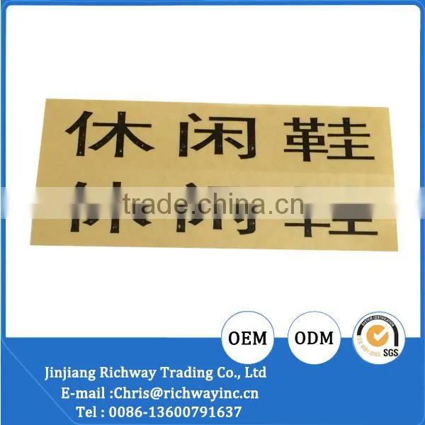 Free printed letter paper label customized adhsive