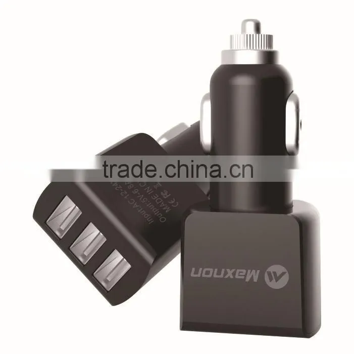 5.5 A Fast charging multi port usb car charger with 3 usb port