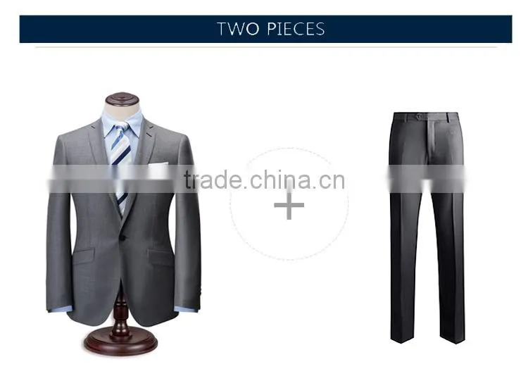 Excellent material Customized 100% Wool suits for groom