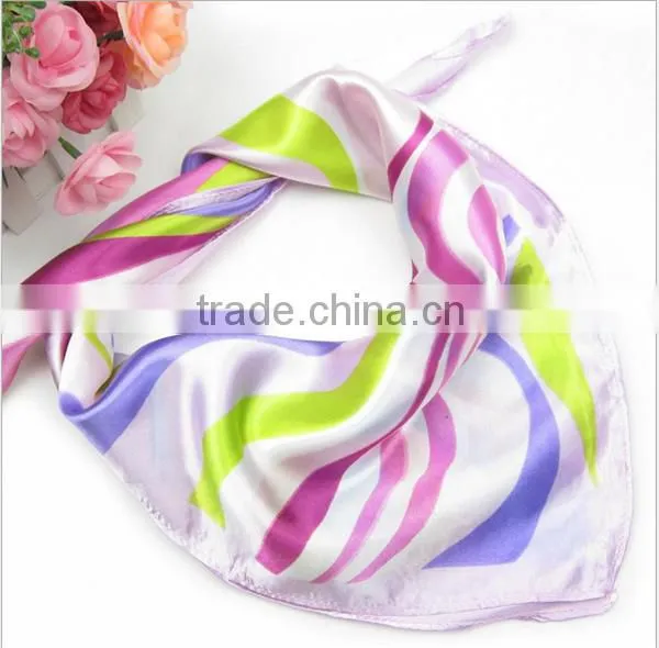 oem custom logo women cooling silk neck scarf
