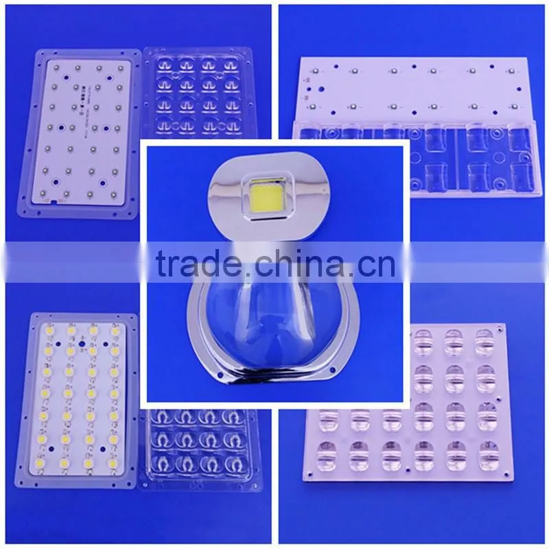 High Quality 66mm Optical Led Glass Lens For Led Flooding Lighting