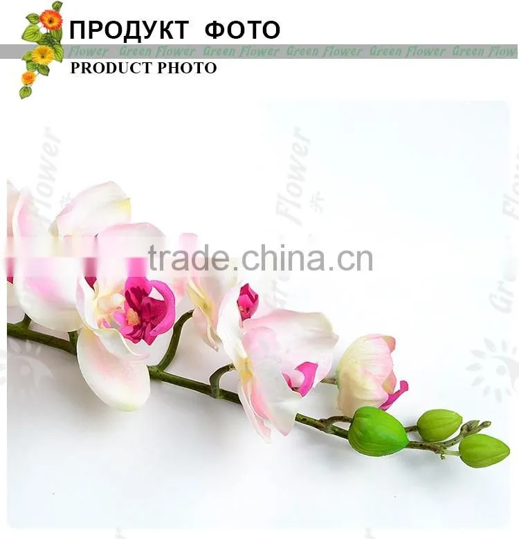 greenflower 2016 Real Touch Latex PVC moth orchid artificial flowers for Wedding decrations Home decor