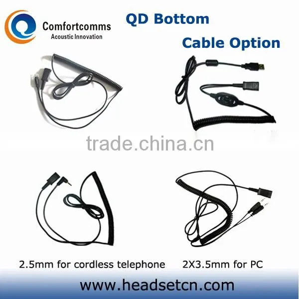 Noise canceling Call center telephone headset RJ11
