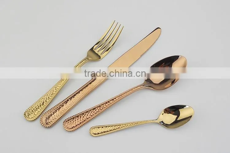 New Style gold plated flatware 6026