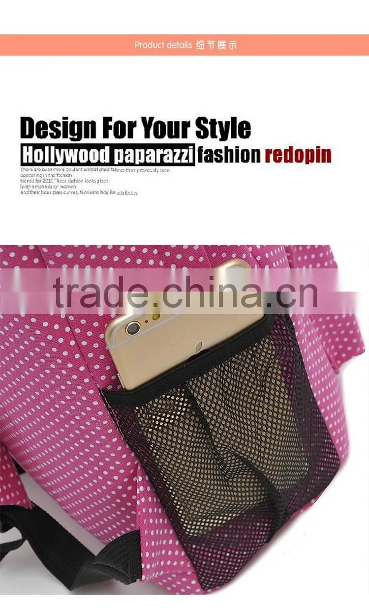 china products cute schoolbag custom backpack for girls