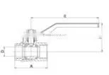 Forged Brass Ball Valve with union