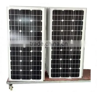 80w 18v CE,SGS RoHS approved monocrystalline solar panel