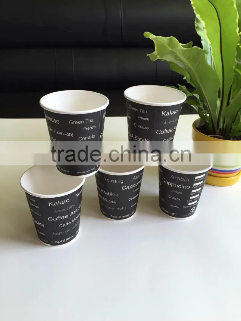 best selling Disposable white cardboard paper cups with custom logo printing high quality