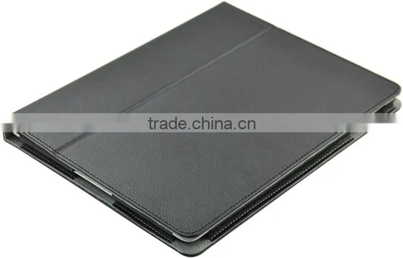 High Quality Ultra Thin PU Leather Smart Cover leather case for ipad