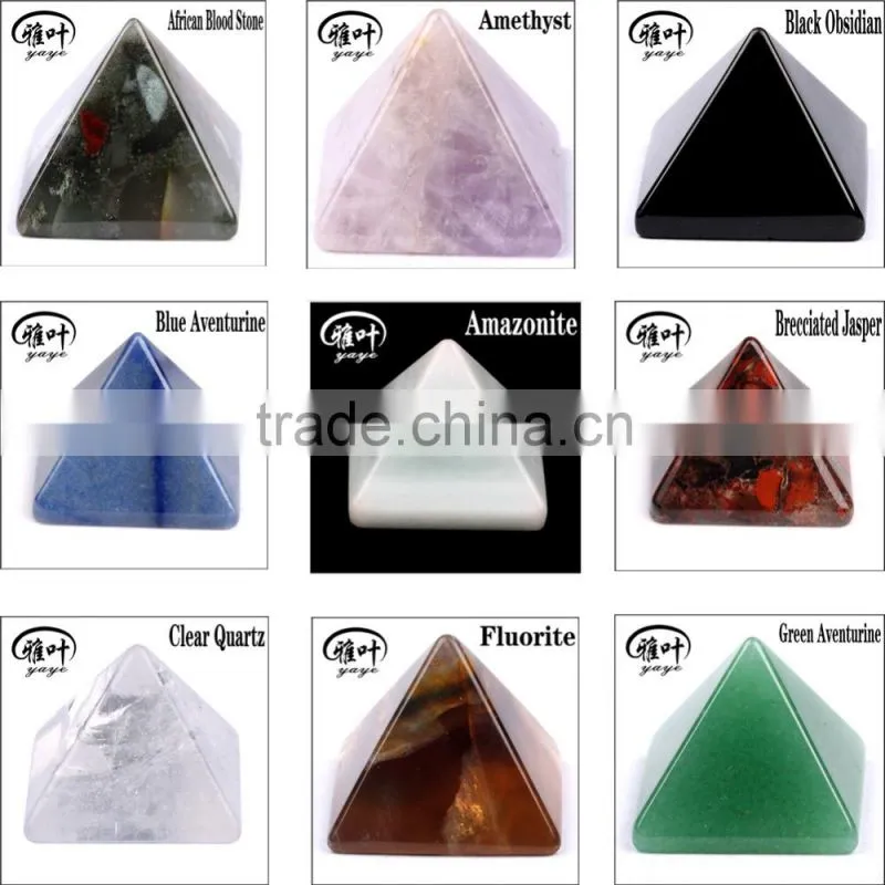 Wholesale fengshui crystal pyramid reiki chakra healing rose quartz pyramids