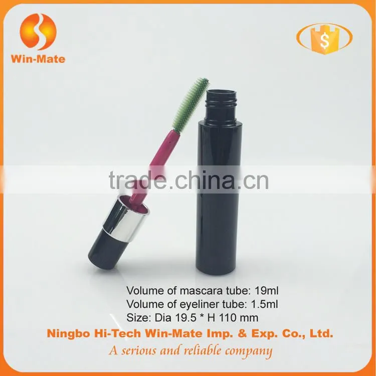 2015 new arrival special style 110*19.52mm Black Mascara Tube