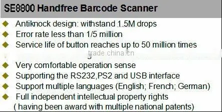 High quality Pos system barcode handle laser pos scanner