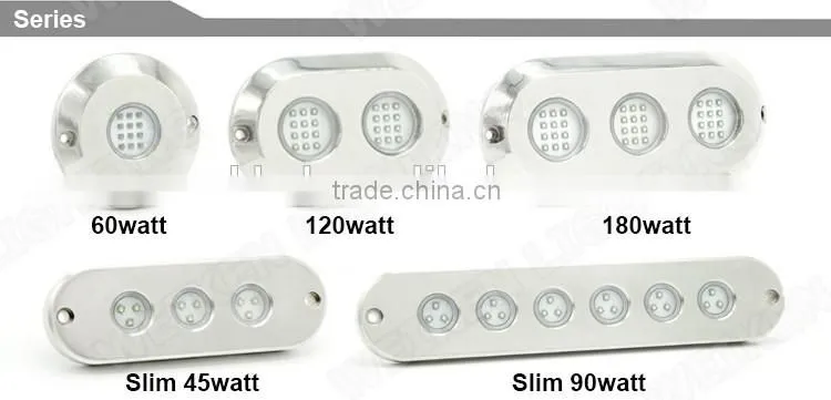 12v 120W Bluetooth RGB Wireless 316L Stainless Steel Swimming Pool Yacht Ship Marine led Underwater Lights