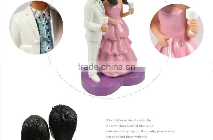 7" couple cake topper figurines