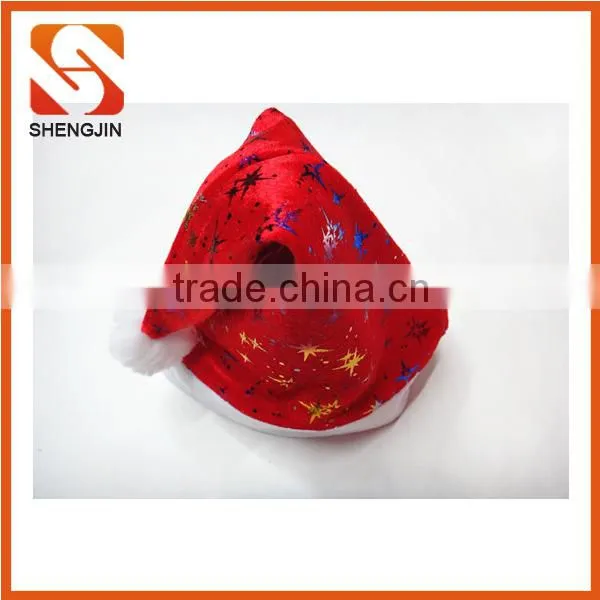SJ-6734 30*40 Christmas decoration gifts fleece adult santa hat