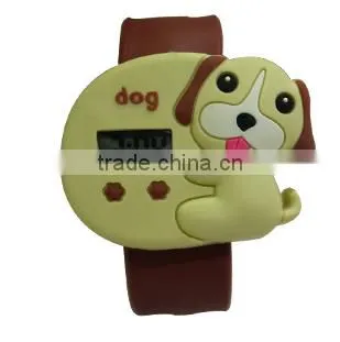 2014 hot selling customized cheap promotion cartoon silicone wrist watches/fashion silicone cartoon watch