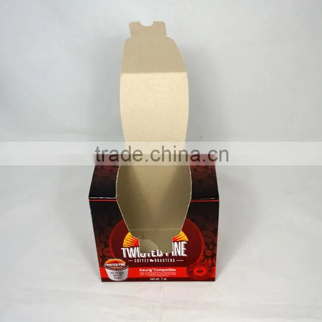 Customized paper box for packing coffee sachets