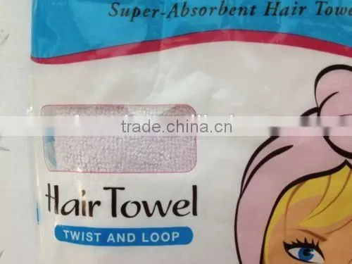 Fashion Super Absorbent ladies microfiber spa head towel wrap