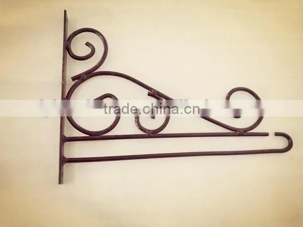 decorative wrought iron garden hanging hook