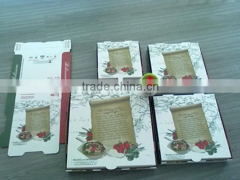 pizza box,carton pizza box factory corrugated customized logo printed pizza box