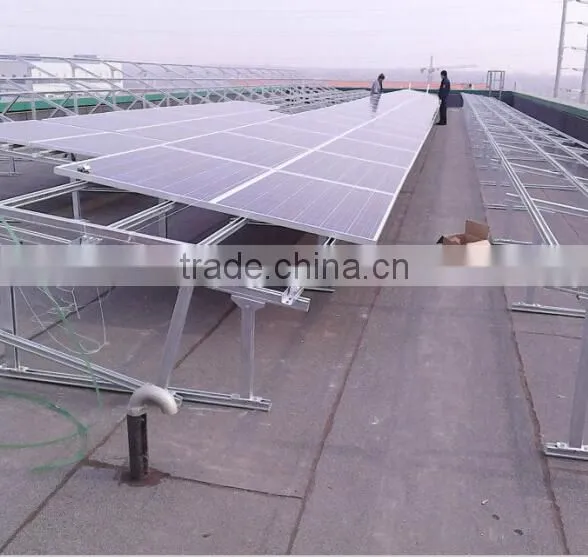flat roof pv mounting system