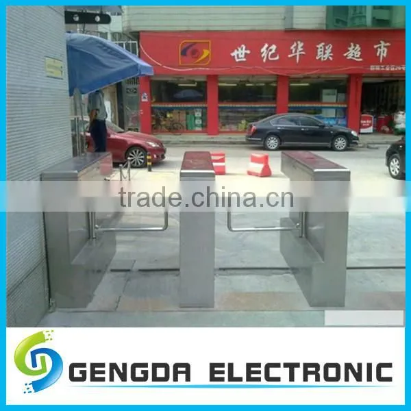 automatic cabinet swing barrier sliding door mechanism for pedestrian management