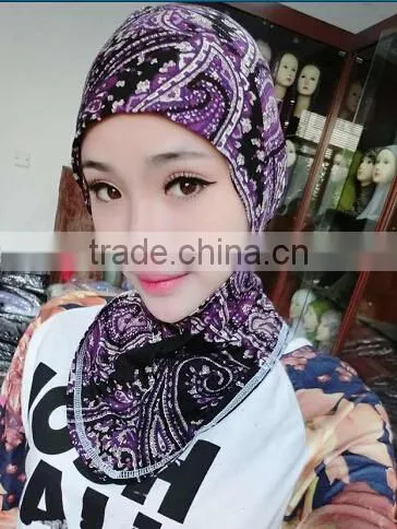 C069 new style print ninja inner underscarf,full underscarf to cover neck