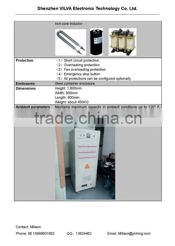 415V 100kVA inductive and capacitive load bank for PF controller