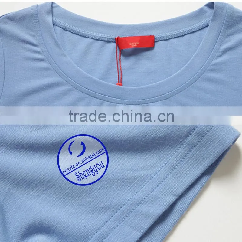 Custom spandex cotton printed short sleeve maternity t shirt