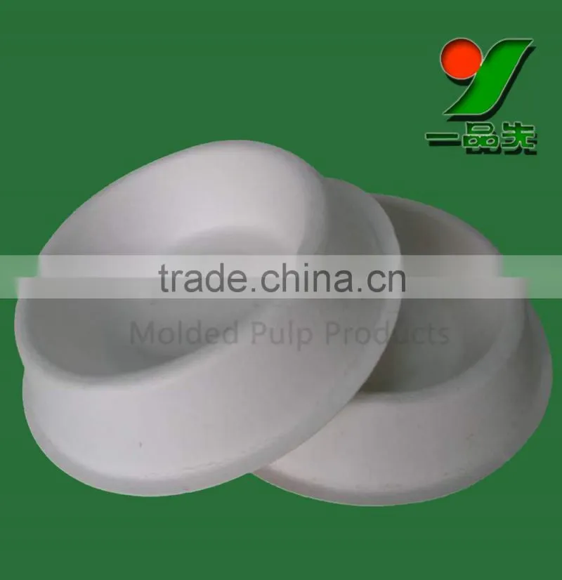 100% Eco-friendly biodegradable disposable dog bowl with bagasse pulp