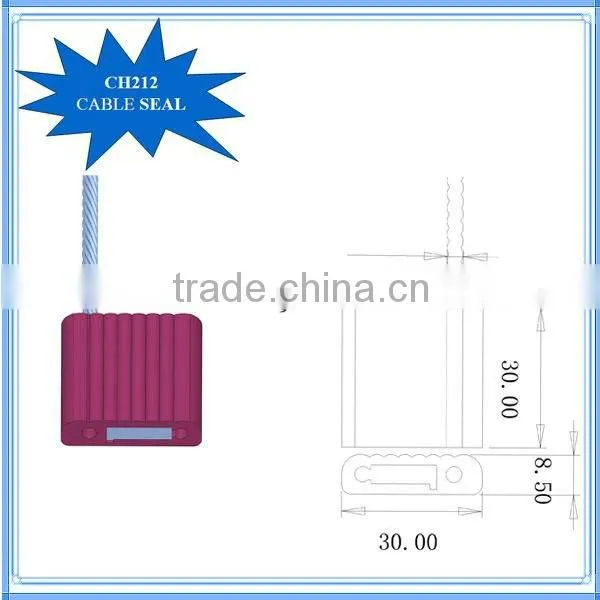 CH212 adjustable aluminum cable seal for shipping security